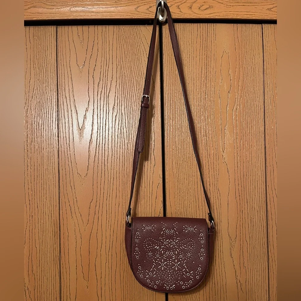 Charming Charlie Embellished Crossbody Saddle Bag - Picture 7 of 7